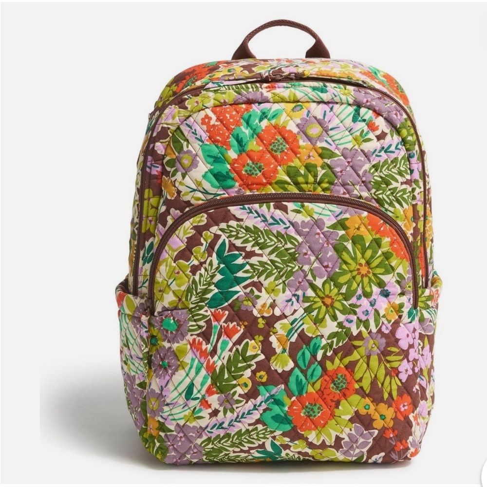 Floral Quilted Backpack